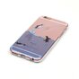 Coque transparente pingouin compatible avec iPhone 6 6s coque en silicone TPU mer transparent bleu