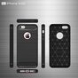 Coque en TPU carbone noir compatible avec iPhone 5 5s SE 2016 Armor