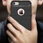 Coque en TPU carbone noir compatible avec iPhone 5 5s SE 2016 Armor
