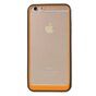 Coque hybride antichoc compatible avec iPhone 6 6s Noir Orange Transparent