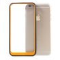 Coque hybride antichoc compatible avec iPhone 6 6s Noir Orange Transparent