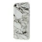 Coque en TPU en marbre compatible avec iPhone 7 8 SE 2020 SE 2022 Coque blanche Housse en marbre