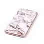 Housse de protection en marbre pour iPhone 6 Plus 6s Plus silicone - Marbre - Blanc
