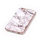 Housse de protection en marbre compatible avec iPhone 6 6s silicone - Marbre - Blanc