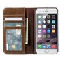 &Eacute;tui biblioth&egrave;que en cuir Book iPhone 6 Plus 6s Plus simili cuir marron