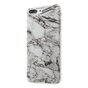 Coque en marbre blanc compatible avec iPhone 7 Plus 8 Plus en TPU