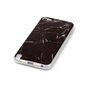 Marbre noir compatible avec iPod Touch 5 6 7 &eacute;tui en TPU &eacute;tui en marbre