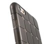 Coque &agrave; carreaux gris compatible avec iPhone 6 6s Housse en TPU protection suppl&eacute;mentaire