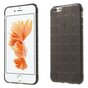 Coque en TPU &agrave; carreaux gris pour iPhone 6 6s avec protection suppl&eacute;mentaire