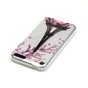 Coque en silicone TPU transparente avec fleur rose de Paris compatible avec iPod Touch 5 6 7