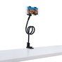 Tr&eacute;pied de support de t&eacute;l&eacute;phone pour bras de table noir universel Remax