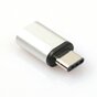 Adaptateur micro USB vers USB C argent