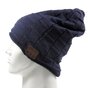 Bonnet de musique Bluetooth tricot&eacute; bonnet de musique bleu