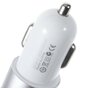 Chargeur de voiture universel argent - Double USB 2,4 amp&egrave;res - Chargeur de voiture argent