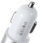 Universal Silver Car Charger - Dual USB 2.4 Amp&egrave;re - Chargeur voiture argent