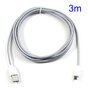 C&acirc;ble micro USB c&acirc;ble de chargement en nylon 3 m&egrave;tres