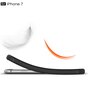 Armure en fibre de carbone noire la coque TPU compatible avec iPhone 7 8