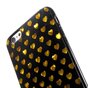Coque coeurs en or noir la coque compatible avec iPhone 6 6s