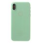 Coque verte compatible avec iPhone X XS, coque transparente en TPU
