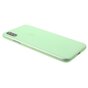 Coque verte compatible avec iPhone X XS, coque transparente en TPU
