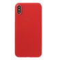 Coque rouge compatible avec iPhone X XS, coque en TPU transparente rouge