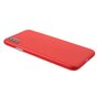 Coque rouge compatible avec iPhone X XS, coque en TPU transparente rouge
