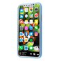 Coque bleue compatible avec iPhone X XS Coque transparente en TPU