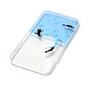 Coque iPhone X XS transparente TPU pingouin eau