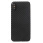 Carbone noir la coque compatible avec iPhone X XS