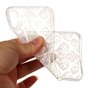 Lignes blanches gracieuses transparentes coque compatible avec iPhone X XS