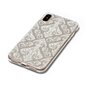 Lignes blanches gracieuses transparentes coque compatible avec iPhone X XS