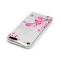 &Eacute;tui floral transparent compatible avec iPod Touch 5 6 7, &eacute;tui branches violet rose