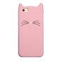 Chat rose moustaches iPhone 6 6s cas housse cas chaton oreilles