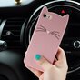 Moustaches de Chat Mignon adapt&eacute;es compatible avec iPhone 5 5s SE 2016 Coque Chaton - Rose
