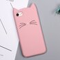 Moustaches de Chat Mignonnes compatible avec iPhone 7 8 SE 2020 SE 2022 Coque Chaton - Rose