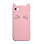 Rose chaton moustaches iPhone 7 8 SE 2020 SE 2022 cas &eacute;tui housse chaton