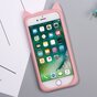Moustaches de Chat Mignonnes compatible avec iPhone 7 8 SE 2020 SE 2022 Coque Chaton - Rose