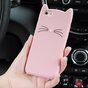 Moustaches de Chat Mignonnes compatible avec iPhone 7 8 SE 2020 SE 2022 Coque Chaton - Rose