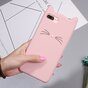 Rose chaton moustaches iPhone 7 Plus 8 Plus Housse Etui Chaton