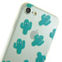Coque transparente en TPU cactus compatible avec iPhone 7 8 SE 2020 SE 2022