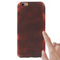 Coque en TPU &agrave; changement de couleur fluorescente thermique compatible avec iPhone 6 6s - Rouge