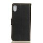 Portefeuille noir compatible avec iPhone X XS housse de portefeuille en cuir noir - Biblioth&egrave;que