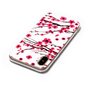 Coque compatible avec iPhone X XS branches rouges fleurs printemps TPU blanc