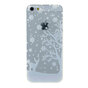 Coque en silicone de No&euml;l d&#039;hiver blanc compatible avec iPhone 5 5s SE 2016