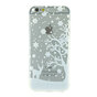 Coque en silicone de No&euml;l d&#039;hiver blanche compatible avec iPhone 6 6s