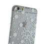 Housse de protection pour iPhone 6 6s en silicone blanc d&#039;hiver de No&euml;l