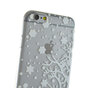 Housse de protection en silicone de No&euml;l d&#039;hiver blanc compatible avec iPhone 6 Plus 6s Plus