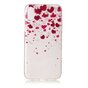 Coque transparente pour iPhone X XS Coque TPU rose et rouge