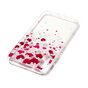 Coque coeur compatible avec iPhone X XS rose rouge coque TPU transparente