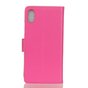Portefeuille rose compatible avec iPhone X XS cover Bookcase portefeuille en cuir